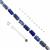 Pillar Beads! Lapis Lazuli Pillar Beads 8-12mm Strand & Sterling Silver Chain Findings 