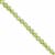 20cts Natural Peridot Gemstone Faceted Rounds Approx 3mm, 31cm Strand 