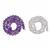 Kit 3. Purples Bracelet ( Purple 8mm Mermaid Quartz Rounds, 38cm Strand & Crystal 6mm Mermaid Quartz Rounds,  38cm Strand)