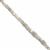 1.80cts White Diamond Graduated Faceted Pipe Approx 1 to 2mm, 8cm Strand with Spacer