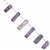 70cts Charoite Graduated Top Side Drill Smooth Bar Approx 4x2 to 21x7mm, 21cm Strand with Spacers