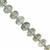25cts Green Sunstone Smooth Rondelles Approx 4.5x2.5 to 7.5x4mm, 11cm Strand With Spacers