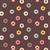 Lewis & Irene Small Things… Sweet Doughnuts Chocolate Fabric 0.5m