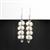 925 Sterling Silver Gemset Huggie Charm Approx 13x5mm, White Topaz Cab Approx 5mm (Pack Of 2pcs)