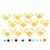 12 Months of Gold Plated 925 Sterling Silver Birthstone Star Adjustable Ring Mounts with Multi Gemstone Approx 5mm