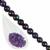 Rich Razzleberry - 6/0 Amethyst Seed Beads  & AB Coated Rondelle Amethyst, 8-9mm, 20cm