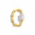 Gold 925 Sterling Silver Bamboo Carabiner Clasp, 1pc