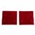 Red Necklace and Earring Pouch, Approx 10x9.5cm, 2pcs