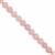 55cts Rose Quartz Smooth Round Approx 6mm, 20cm Strand