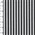 Black Thin Stripes on White Fabric 0.5m