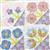 Alice Caroline Liberty Floral Fantasy Quilt Kit 4 - (4 x Blocks)