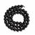 250cts Black Spinel Plain Rounds Approx 8mm, 38cm Strand