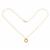 Gold 925 Sterling Silver Bamboo Hinged Clasp Necklace, 20inch