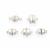 Silver Plated Base Metal Magnetic Clasp, Approx 7mm, (Pack of 5)