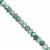 78cts Green Coated Moonstone Graduated Faceted Rondelle Approx 5x2.5 to 8x5mm, 20cm Strand