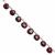 32cts Bharat Garnet Smooth Heart Approx 5 To 6mm, 20cm Strand With Spacer 