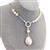 Classic; 925 Sterling Silver Connector with Ringed Potato Pearls & Apricot Pearls
