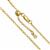 Gold 925 Sterling Silver 18 Inch Finished Adjustable Rolo Chain with White Topaz 3mm
