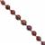 58cts Natural Ruby Graduated Smooth Round Approx 5 to 7mm, 16cm Strand with Spacers