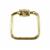 Gold Plated 925 Sterling Silver Square Clasp Inc White Topaz Approx 17x17mm, 1pc