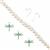Pearl Quick Makes - Silver Plated Base Metal and Green Cubic Zirconia Dragonfly Charms, 3pcs with Silver Plated Base Metal Shepherd Hooks 