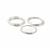 Silver Plated Copper Wire Bundle Approx, (0.4, 0.8, 1mm) Pack of 3