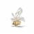 925 Sterling Silver Bee Pendant, with Citrine, Pendant, Approx 20mm 