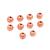 Rose Gold Plated Brass Diamond Cut Spotted Beads, Approx. 7mm (10pk)