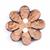 Wooden Floral Buttons 16mm (Pack of 4)