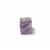 7cts Amethyst Cube With 4mm Hole Approx 10mm, 1pc