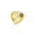Gold Plated 925 Sterling Silver Heart Pendant Approx 16mm