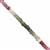 28cts Multi-colour Tourmaline Faceted Rondelle Approx 3x1.5 to 4x2mm, 20cm Strand