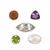 7.35cts Mixed Gemstone Collets 5pcs Triangle, Round, Oval, Marquise & Round