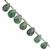 17cts Emerald Faceted Pears Approx 6x5 to 9x7mm,12cm Strand With Spacers