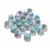 Blue Swirl Glass Beads, Approx 10x8mm (25pcs)