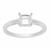 925 Sterling Silver Ring Mount (To Fit 6mm Cushion Gemstone)
