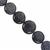 73cts Blue Sandstone smooth Round Approx 11 to 16mm 14cm Strand With Plastic and Hematite Spacers