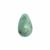 9 Cts Through Drilled Jadeite Drop Approx 8 x 12mm, 1PC 