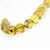 Dominican Amber 8mm Round Beads, 10cm Strand 