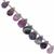 85cts Blue John Fluorite Faceted Drops Approx 7x4 to 13x9mm, 21cm Strand With Spacers