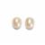 White Freshwater Cultured Drop Pearls Approx 10x8mm - 1 Pair Half Drilled
