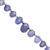 42cts Tanzanite Graduated Smooth Oval Corner Drill Approx 5x6 to 10x7mm, 20cm Strand With Spacers