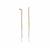 925 Sterling Silver, Gold & Rose Gold Cauliflower Threader Chain Earrings, 1 Pair