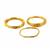 Gold Plated Copper Wire Bundle Approx, (0.4, 0.8, 1mm) Pack Of 3