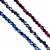 Purple, Gunmetal & Blue, Coated Glass Bicones Approx 4mm Bundle