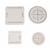 Kumihimo Board Selection Bundle, Round Boards 10cm, 15cm, Square Boards 10cm, 15cm, 4pcs