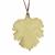 Brass Sheet Hanging Leaf with Ribbon Size of 3 X 3.5”