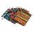Aztec Print Cotton Drawstring Jewellery Bead Carry Bag, 4 Colours, Approx 13x18cm, 8pcs