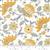 Moda Honey & Lavender Bees & Blooms Milk Fabric 0.5m