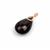 Baltic Cherry Amber Rose Gold Plated Sterling Silver Teardrop Infinity Pendant Approx. 30x19mm